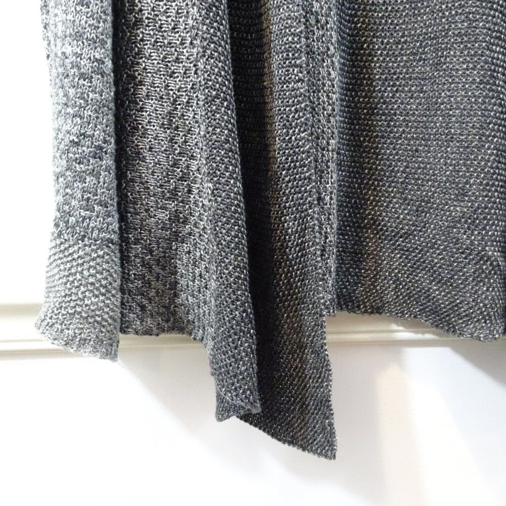 Eileen Fisher Linen Open Front Cardigan Sweater Gray Size S Sheer Lightweight - Picture 2 of 5